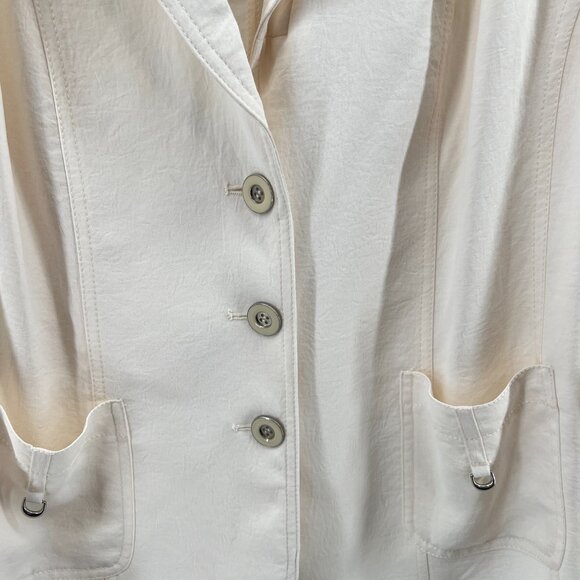 🕊️LauraPlus Size 20 Blazer – Coastal Grandma Meets Quiet Luxury - Picture 3 of 8